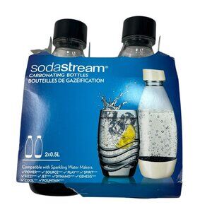 Sodastream Carbonating Bottles 2x0.5L  Compatible With Sparkling Water Makers